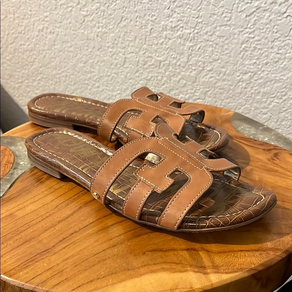 Sam Edelman Leather Slide Sandals